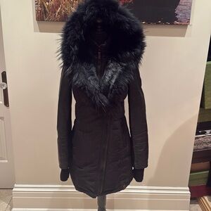 Rudsuk woman winter coat with real fur